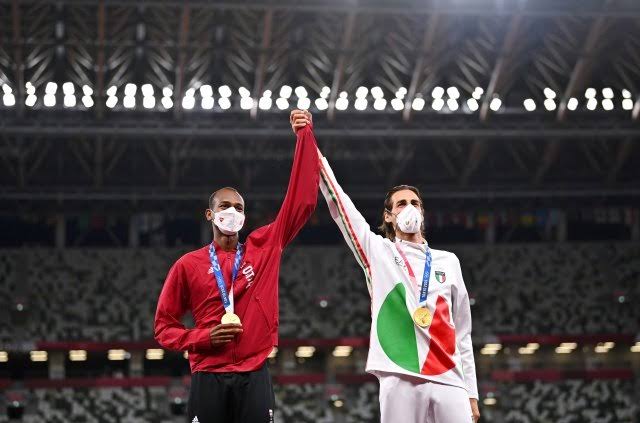 Kisah Atlet Qatar dan Italia Berbagi Medali Emas di Final Lompat Tinggi Olimpiade Tokyo 2020