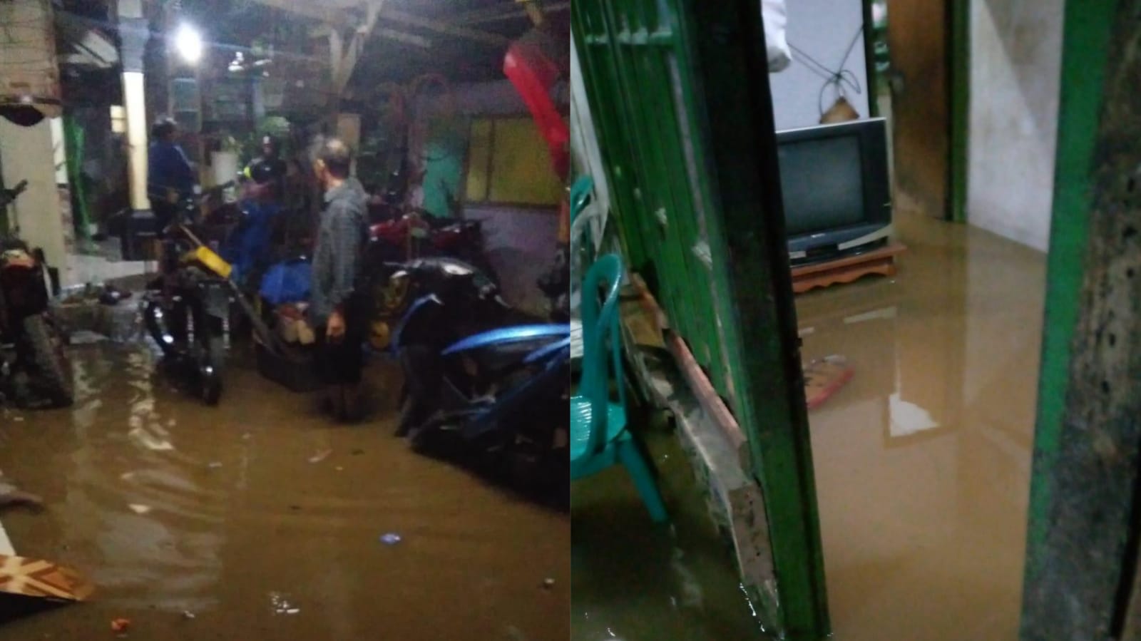 Air Sungai Meluap, Lima Rumah Warga di Cibeber Terendam Banjir