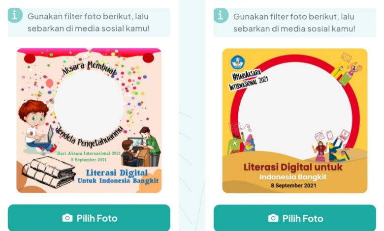 Berikut Twibbon Hari Aksara Internasional 2021