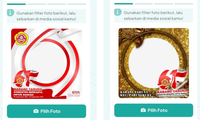 Kumpulan Bingkai Foto Twibbon dan Tema HUT Karang Taruna ke-61