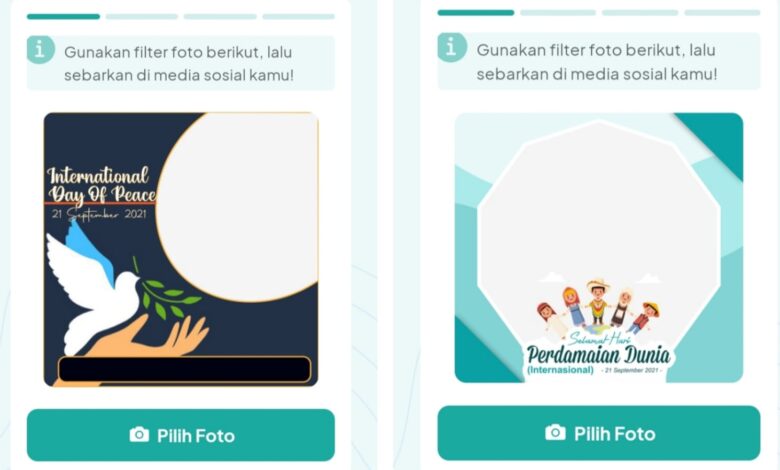 Bingkai Foto Twibbon dan Tema Hari Perdamaian Internasional