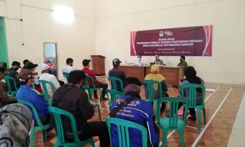 KPU Cianjur Gelar Sosialisasi Pendidikan Pemilih di Daerah Parmas Rendah