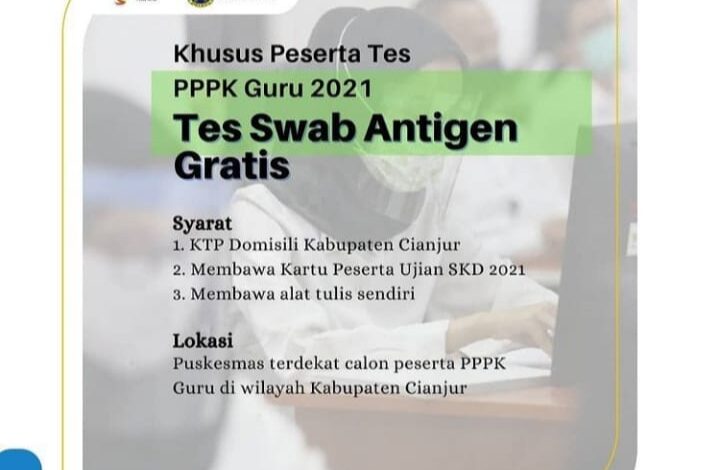 Dinkes Cianjur Siapkan 10 Ribu Swab Test Antigen Gratis untuk Peserta CPNS dan PPPK