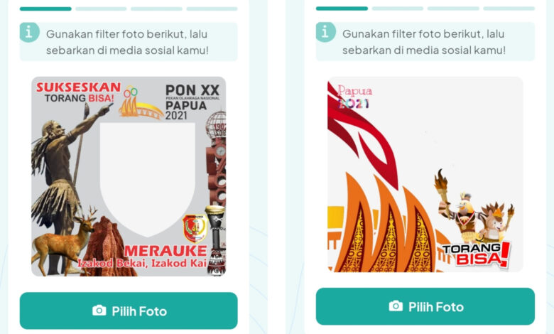 Kumpulan Bingkai Foto Twibbon PON Papua XX