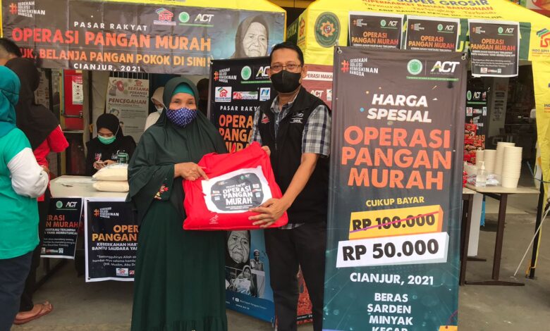 ACT Cianjur Hadirkan Program Operasi Pangan Murah bagi Masyarakat Terdampak Pandemi