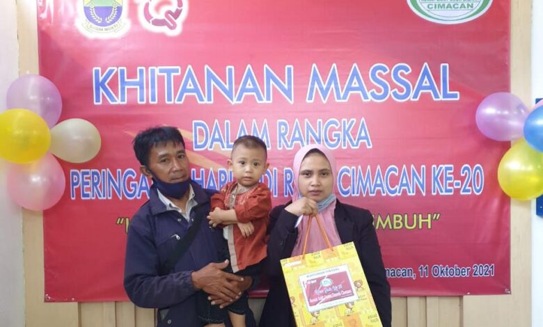 Puluhan Anak Ikut Khitanan Massal HUT RSUD Cimacan ke-20