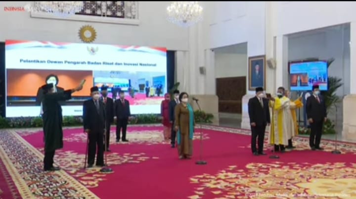 Dewan Pengarah BRIN Resmi Dilantik Presiden Jokowi, Berikut Daftar Anggotanya