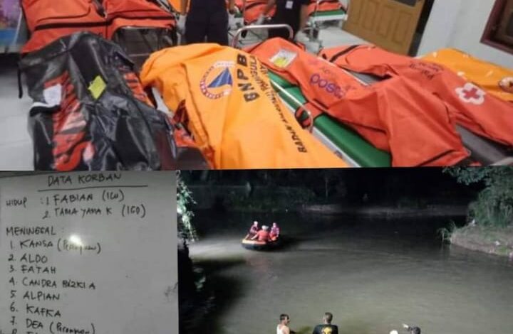 Susur Sungai Berujung Maut, 11 Orang Siswa MTs Tenggelam di Sungai Cileueur