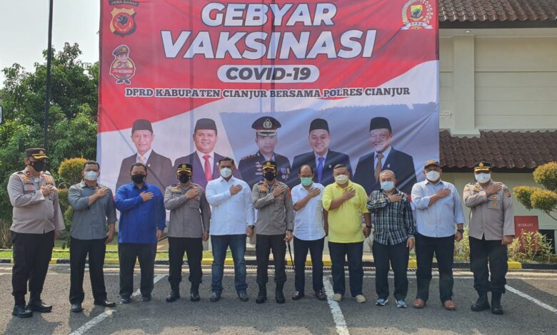 Siapkan 2.500 Dosis Vaksin, DPRD dan Polres Cianjur Gelar Vaksinasi bagi Masyarakat