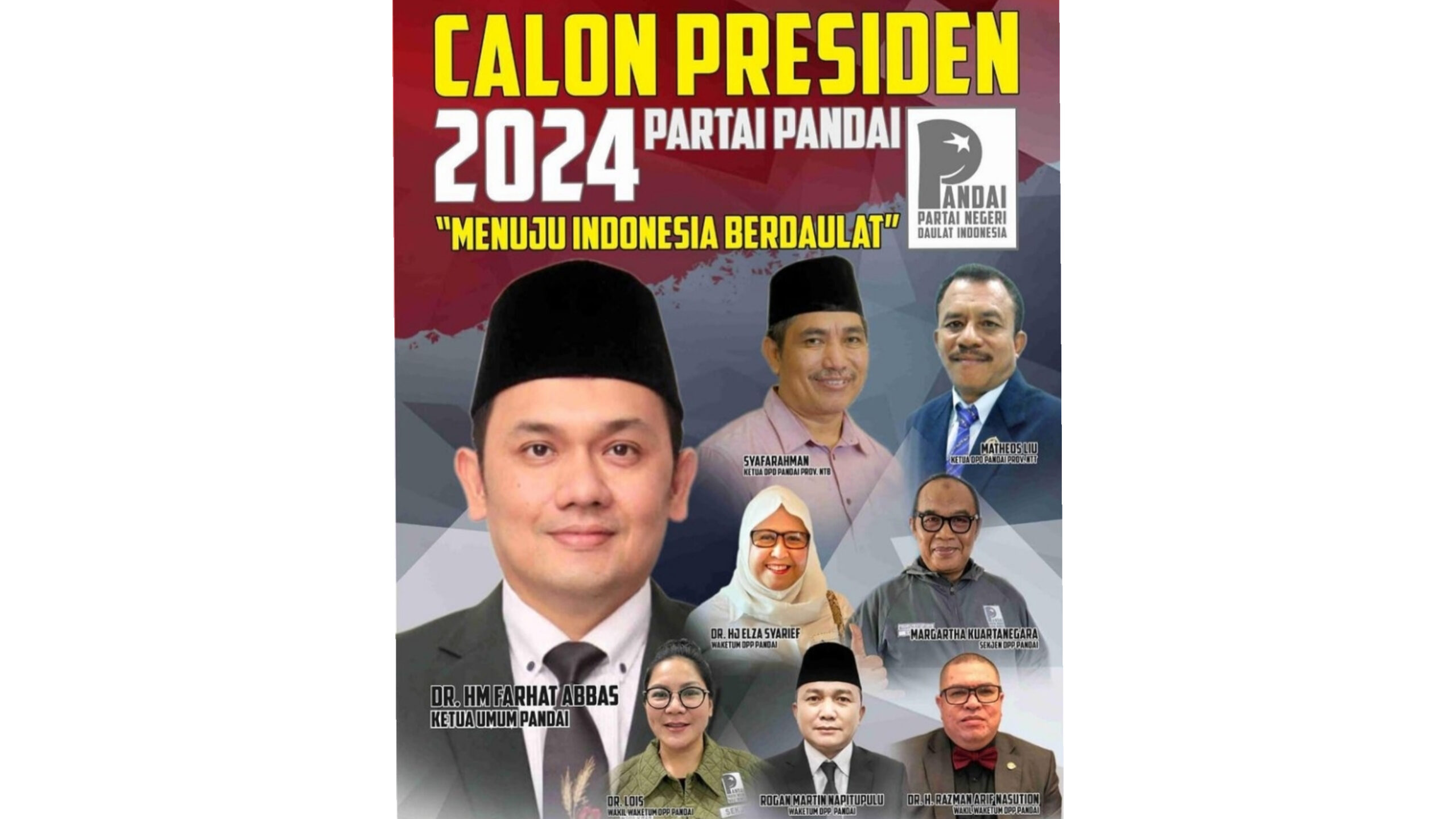 Dirikan Partai Pandai, Farhat Abbas Calonkan Diri jadi Presiden 2024