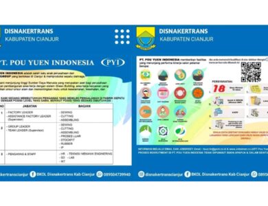 Lowongan Kerja PT Pou Yuen Indonesia (PYI) Cianjur, Simak Link Pendaftaran, Syarat, dan Posisi Loker yang Dibuka
