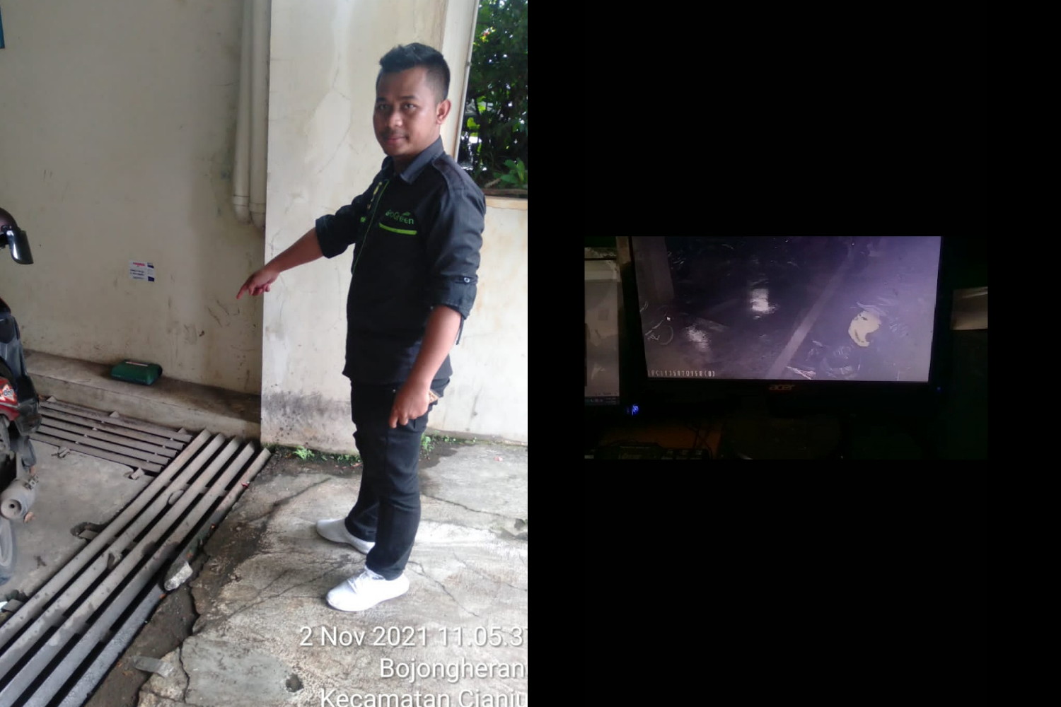 Terekam CCTV, Motor Keluarga Pasien di RSUD Sayang Hilang di Parkiran