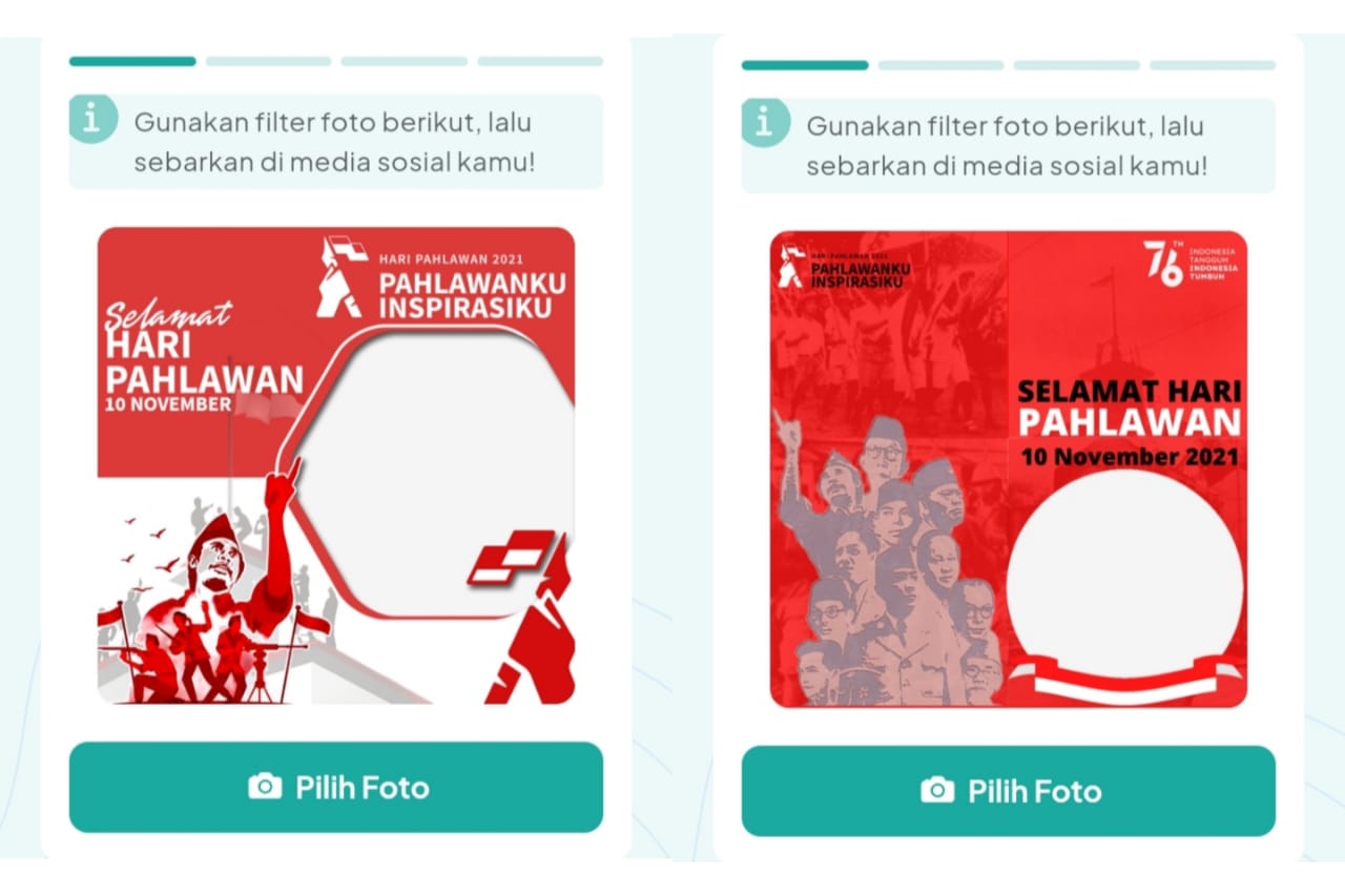 Twibbon Hari Pahlawan dengan Bingkai Foto Paling Lengkap dan Keren!