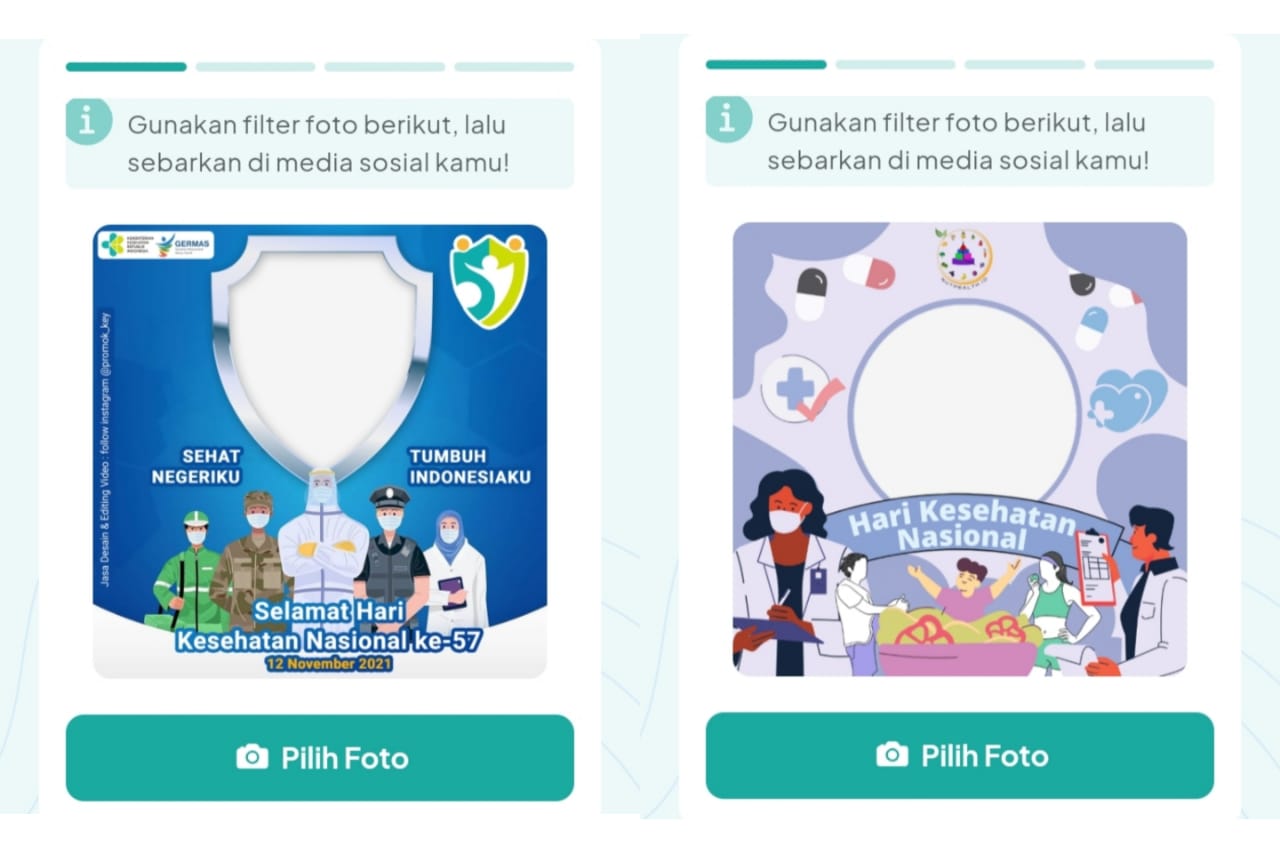 Hari Kesehatan Nasional ke 57, Nih Twibbon dan Bingkai Foto HKN 2021