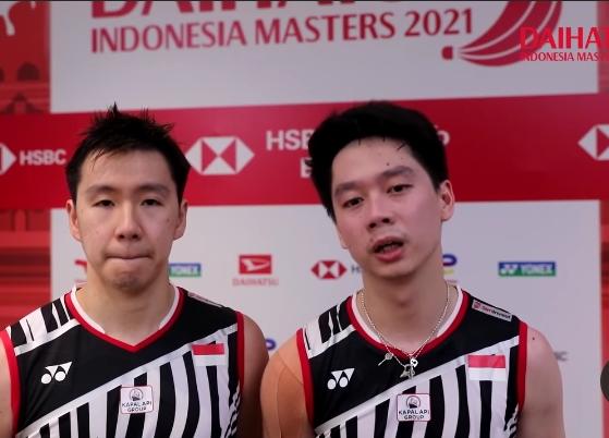 Hawk Eye Sempat Error, Marcus/Kevin Lolos ke Babak Final Indonesia Master 2021