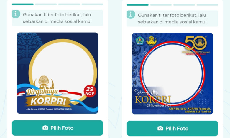 HUT Korpri 2021, Pilih Sendiri Bingkai Foto Twibbon Keren di Sini!