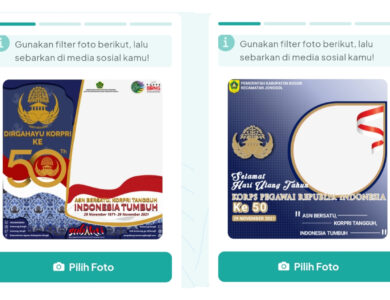 Twibbon HUT Korpri ke 50 dengan Tema Peringatan Tahun 2021