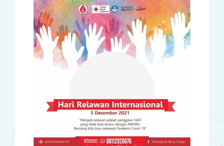 Hari Sukarelawan Internasional Pasang Desain Twibbon Paling Menarik