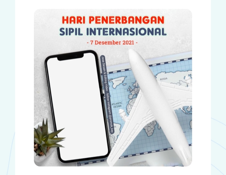 Hari Penerbangan Sipil Internasional Pakai Bingkai Foto Twibbonize di Sini