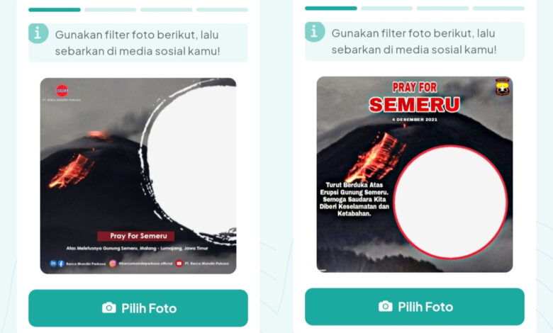 Bingkai Foto Twibbon Pray For Semeru