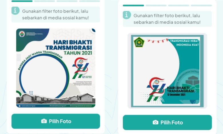 Hari Bhakti Transmigrasi ke 71 Ayo Pasang Bingkai Foto Twibbon paling Keren