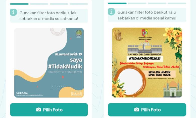 Twibbon Saya Tidak Mudik Nataru, Pasang Bingkai Foto di Sini!