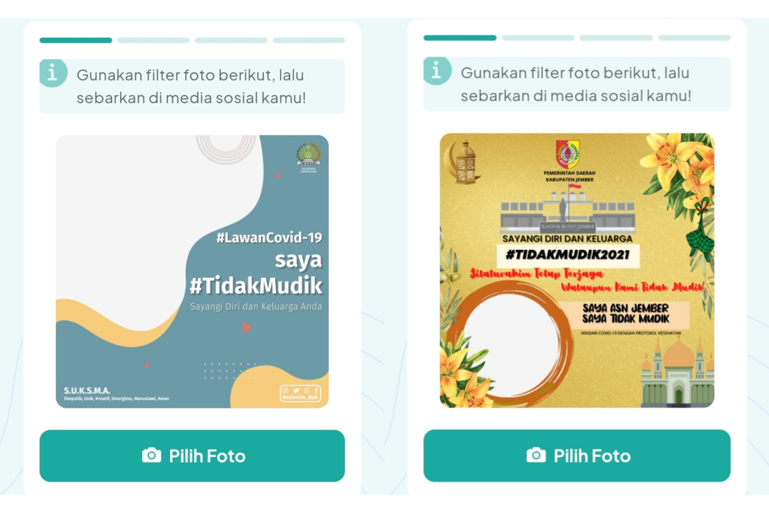 Twibbon Saya Tidak Mudik Nataru, Pasang Bingkai Foto di Sini!