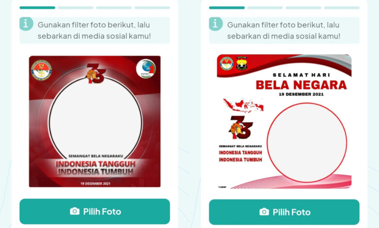 Twibbon Hari Bela Negara ke 73 Pakai Bingkai Foto di Sini