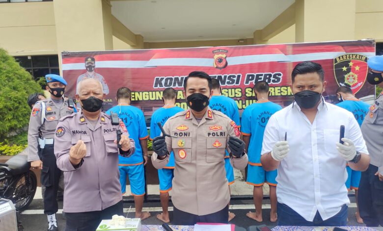 Polres Cianjur Bekuk Enam Tersangka Pelaku Curanmor