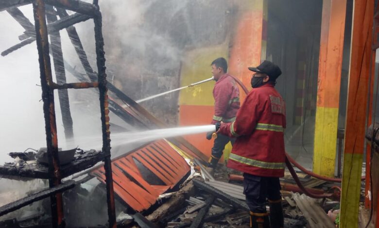 Tabung Gas Bocor, Warung Makan di Rancagoong Ludes Terbakar