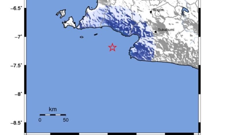 Gempa Banten hari ini berkekuatan 4.3 magintudo