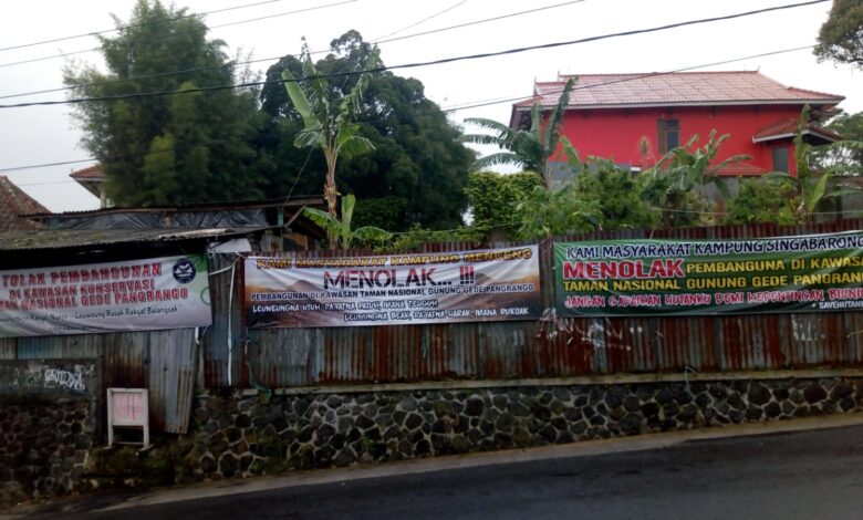 Warga Desa Cimacan Tolak Pembangunan Wisata di Kawasan TNGGP