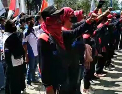 Tolak Aturan JHT, Buruh Berunjuk Rasa di Kantor BPJS dan Dinas Ketenagakerjaan