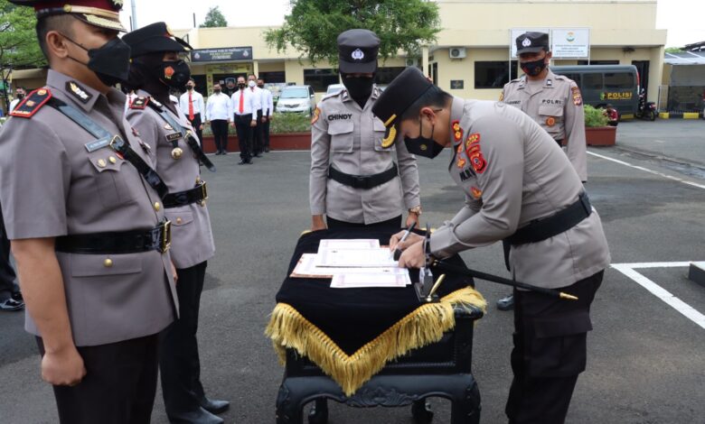 Tiga Pejabat Utama Polres Cianjur Pindah Tugas