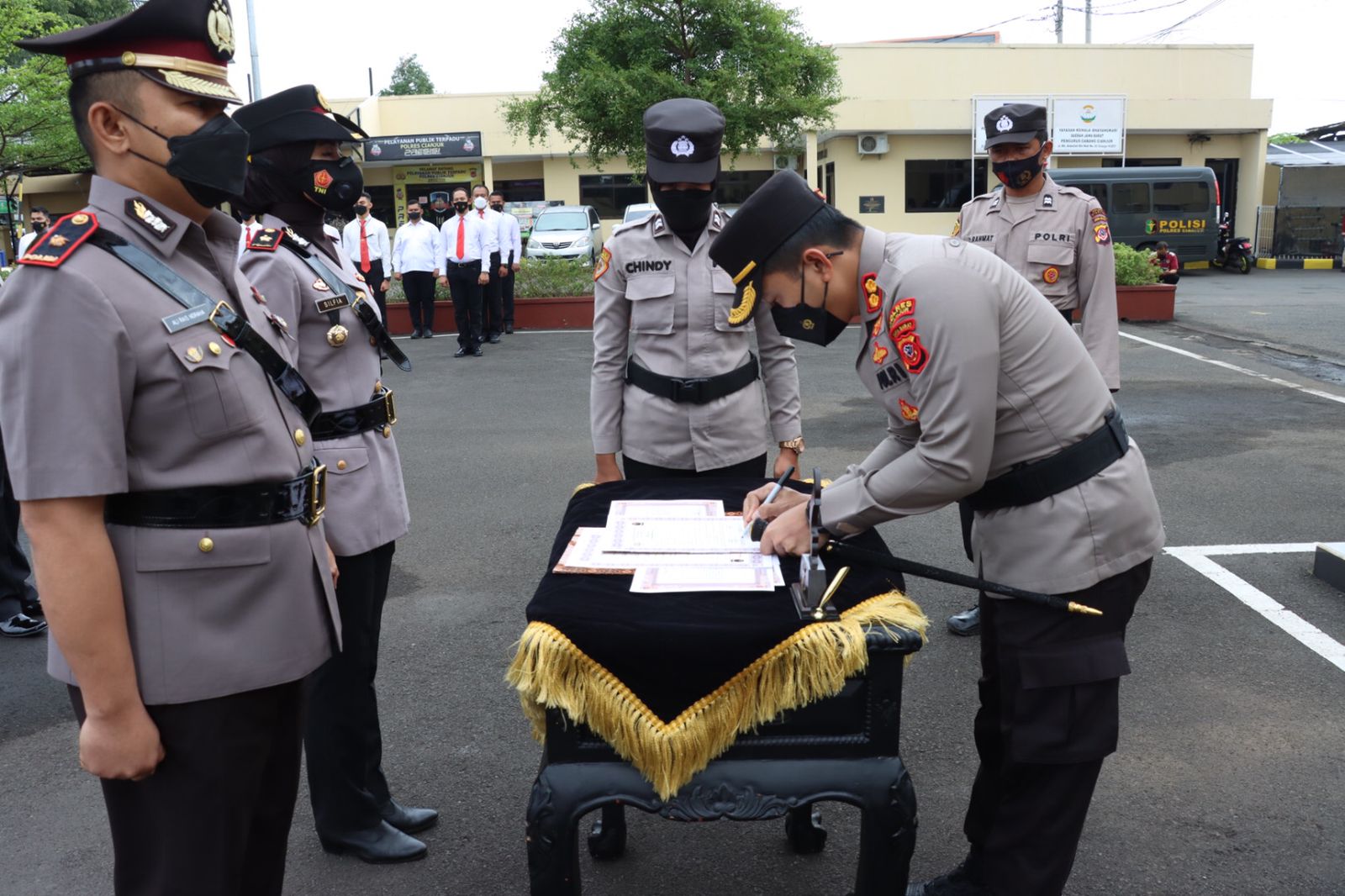 Tiga Pejabat Utama Polres Cianjur Pindah Tugas