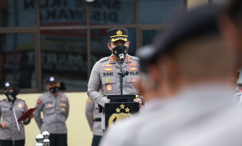 Kapolres Cianjur PTDH Anggota yang Melakukan Pelanggaran Kode Etik