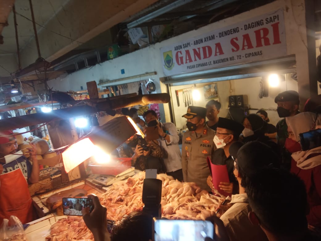 Forkopimda Cianjur Sidak ke Pasar Cipanas Jelang Ramadan