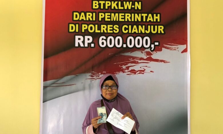 polres cianjur salurkan bantuan warga