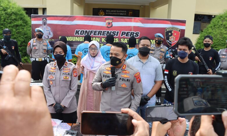 Polres Cianjur Berhasil Bekuk 4 Pelaku Curas Minimarket di Cianjur