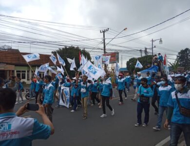 Peringati May Day 2022, Buruh SPN Tagih Janji Bupati Cianjur