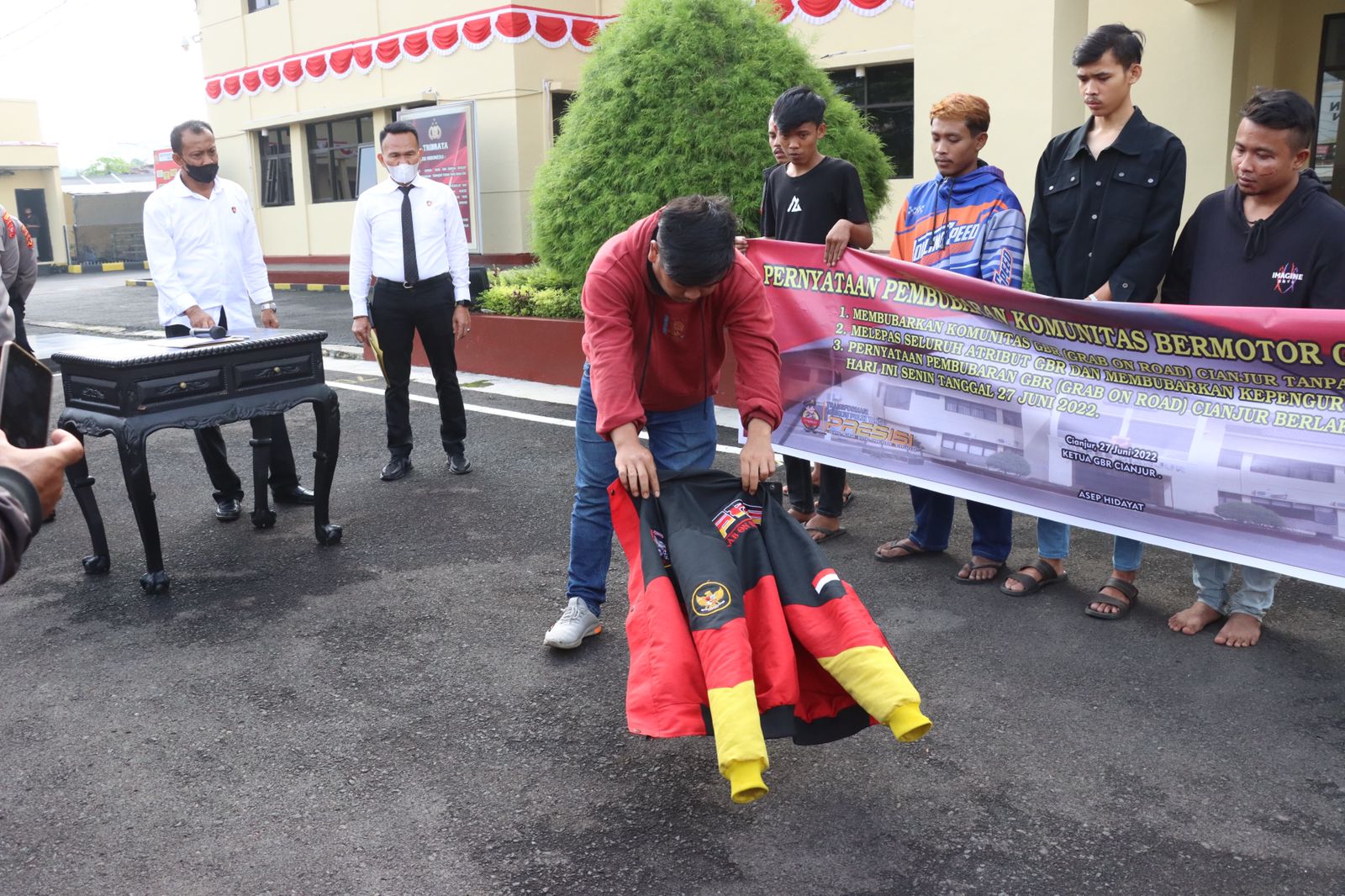 Usai Bacok Remaja, Polres Cianjur Bubarkan Komunitas Motor GBR