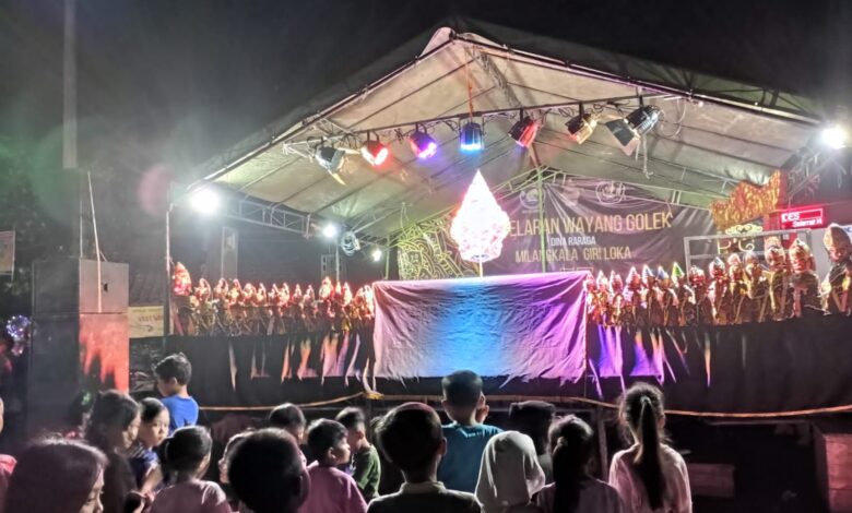 Kelompok KKN STAI Al-Azhary Cianjur Gelar Pagelaran Wayang Golek di Bojongpicung