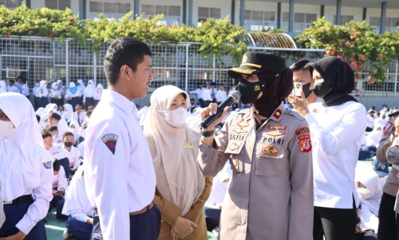 Sambut Hari Jadi Polwan, Polres Cianjur Gelar Police Goes To School