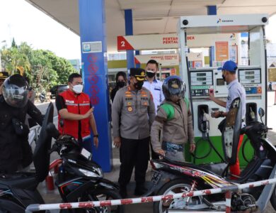 Polisi Pantau Sejumlah SPBU di Cianjur, Tak Ada Antrean Panjang Kendaraan