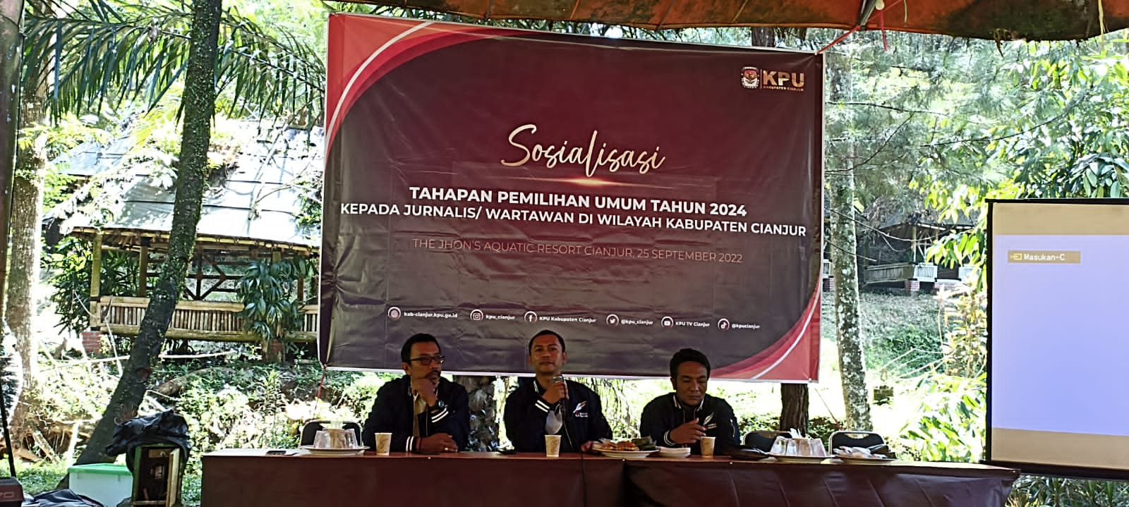 KPU Cianjur Sosialisasikan Tahapan Pemilu 2024 Pada Jurnalis