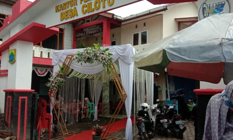 Aula Kantor Desa Ciloto Cipanas Jadi Tempat Resepsi Pernikahan, Kades: Gak Akan Mengganggu Pelayanan