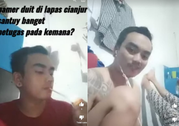 Viral Video Narapidana Pamer Uang, Ini Kata Lapas Cianjur