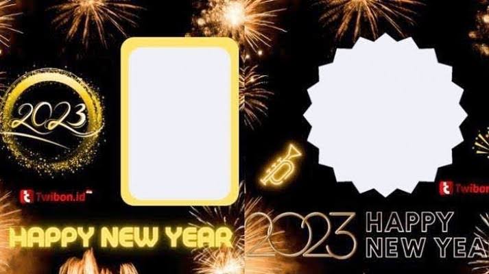 Happy New Year! Pakai Twibbon Ucapan Selamat Tahun Baru 2023