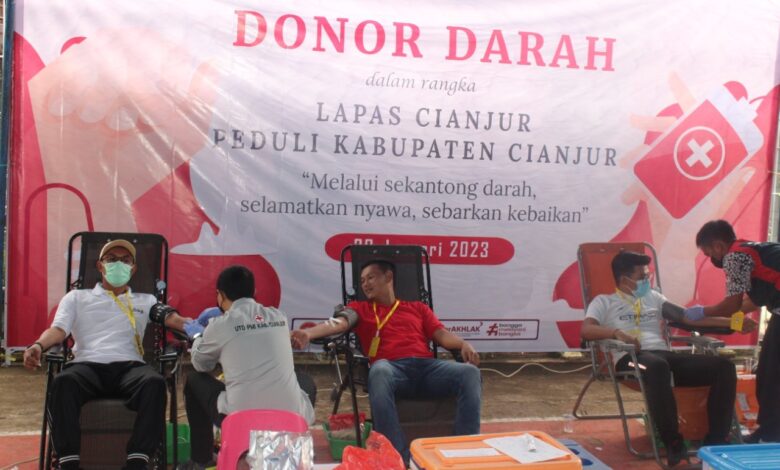 Bentuk Terima Kasih Pada Warga, Lapas Cianjur Gelar Donor Darah