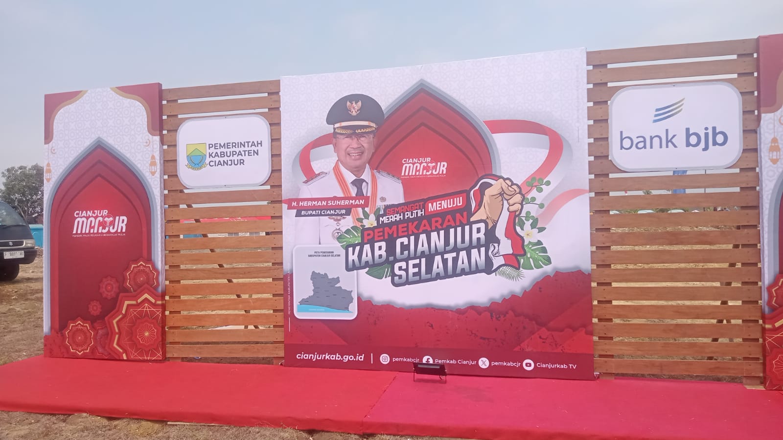 Persiapan digelarnya pencanangan titik nol KM Calon Daerah Otonomi Baru (CODB) Cianjur Selatan terus digeber.